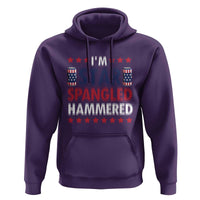 Funny 4th Of July Beer Drinking Lover Hoodie I'm Star Spangled Hammered - Wonder Print Shop