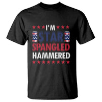 Funny 4th Of July Beer Drinking Lover T Shirt I'm Star Spangled Hammered - Wonder Print Shop