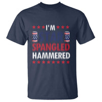 Funny 4th Of July Beer Drinking Lover T Shirt I'm Star Spangled Hammered - Wonder Print Shop