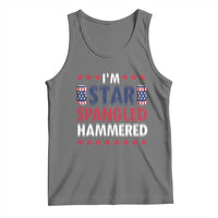 Funny 4th Of July Beer Drinking Lover Tank Top I'm Star Spangled Hammered - Wonder Print Shop