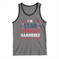 Funny 4th Of July Beer Drinking Lover Tank Top I'm Star Spangled Hammered - Wonder Print Shop
