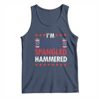 Funny 4th Of July Beer Drinking Lover Tank Top I'm Star Spangled Hammered - Wonder Print Shop
