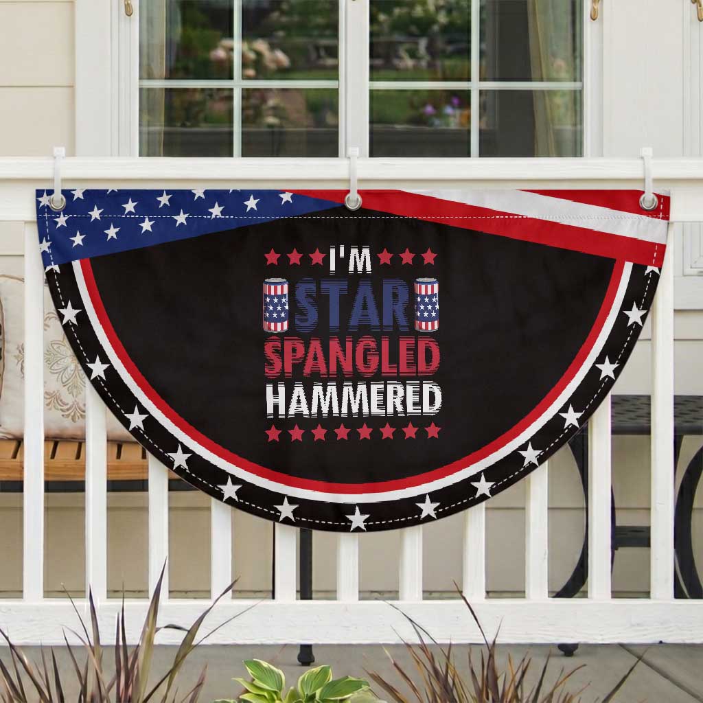 Funny 4th Of July Beer Drinking Lover Patriotic Fan Flag I'm Star Spangled Hammered