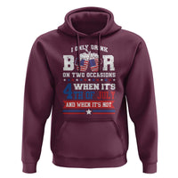 Funny I Only Drink Beer On Two Occasions When Its 4th Of July And When Its Not Hoodie July 4th Drinking - Wonder Print Shop