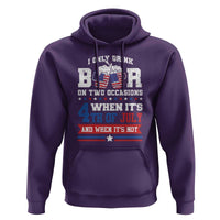 Funny I Only Drink Beer On Two Occasions When Its 4th Of July And When Its Not Hoodie July 4th Drinking - Wonder Print Shop