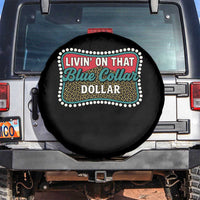Living On That Blue Collar Dollar Spare Tire Cover Leopard Print - Wonder Print Shop