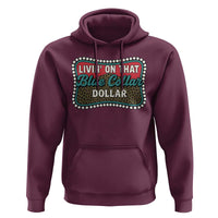 Living On That Blue Collar Dollar Hoodie Leopard Print - Wonder Print Shop