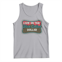 Living On That Blue Collar Dollar Tank Top Leopard Print - Wonder Print Shop