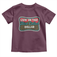 Living On That Blue Collar Dollar Toddler T Shirt Leopard Print - Wonder Print Shop