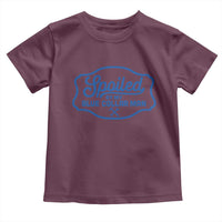 Funny Spoiled By My Blue Collar Man Toddler T Shirt - Wonder Print Shop