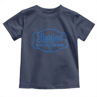 Funny Spoiled By My Blue Collar Man Toddler T Shirt - Wonder Print Shop