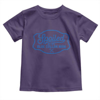 Funny Spoiled By My Blue Collar Man Toddler T Shirt - Wonder Print Shop