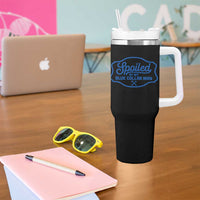 Funny Spoiled By My Blue Collar Man Tumbler With Handle - Wonder Print Shop