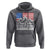 Blue Collar American Hoodie Dirty Hands Clean Money Vintage American Flag Mountain - Wonder Print Shop