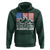 Blue Collar American Hoodie Dirty Hands Clean Money Vintage American Flag Mountain - Wonder Print Shop