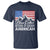 Blue Collar American T Shirt Dirty Hands Clean Money Vintage American Flag Mountain - Wonder Print Shop