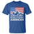 Blue Collar American T Shirt Dirty Hands Clean Money Vintage American Flag Mountain - Wonder Print Shop