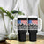 Blue Collar American Tumbler With Handle Dirty Hands Clean Money Vintage American Flag Mountain - Wonder Print Shop