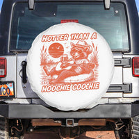 Funny Hotter Than A Hoochie Coochie Spare Tire Cover Summer Racoon Music - Wonder Print Shop