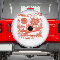 Funny Hotter Than A Hoochie Coochie Spare Tire Cover Summer Racoon Music - Wonder Print Shop