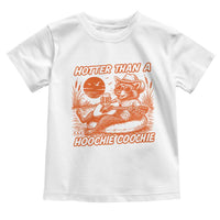 Funny Hotter Than A Hoochie Coochie Toddler T Shirt Summer Racoon Music - Wonder Print Shop