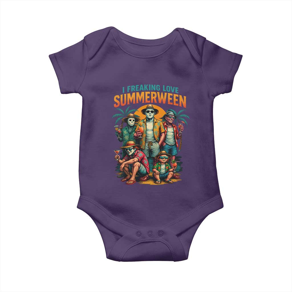 Funny I Freaking Love Summerween Baby Onesie Horror Halloween Summer - Wonder Print Shop