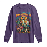 Funny I Freaking Love Summerween Long Sleeve Shirt Horror Halloween Summer - Wonder Print Shop