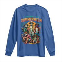 Funny I Freaking Love Summerween Long Sleeve Shirt Horror Halloween Summer - Wonder Print Shop