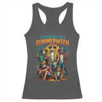Funny I Freaking Love Summerween Racerback Tank Top Horror Halloween Summer - Wonder Print Shop
