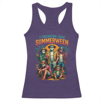 Funny I Freaking Love Summerween Racerback Tank Top Horror Halloween Summer - Wonder Print Shop