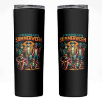 Funny I Freaking Love Summerween Skinny Tumbler Horror Halloween Summer - Wonder Print Shop