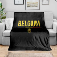 Belgium Belgian Flag Throw Blanket Belgian Lion Coat of Arms Belgie Souvenir