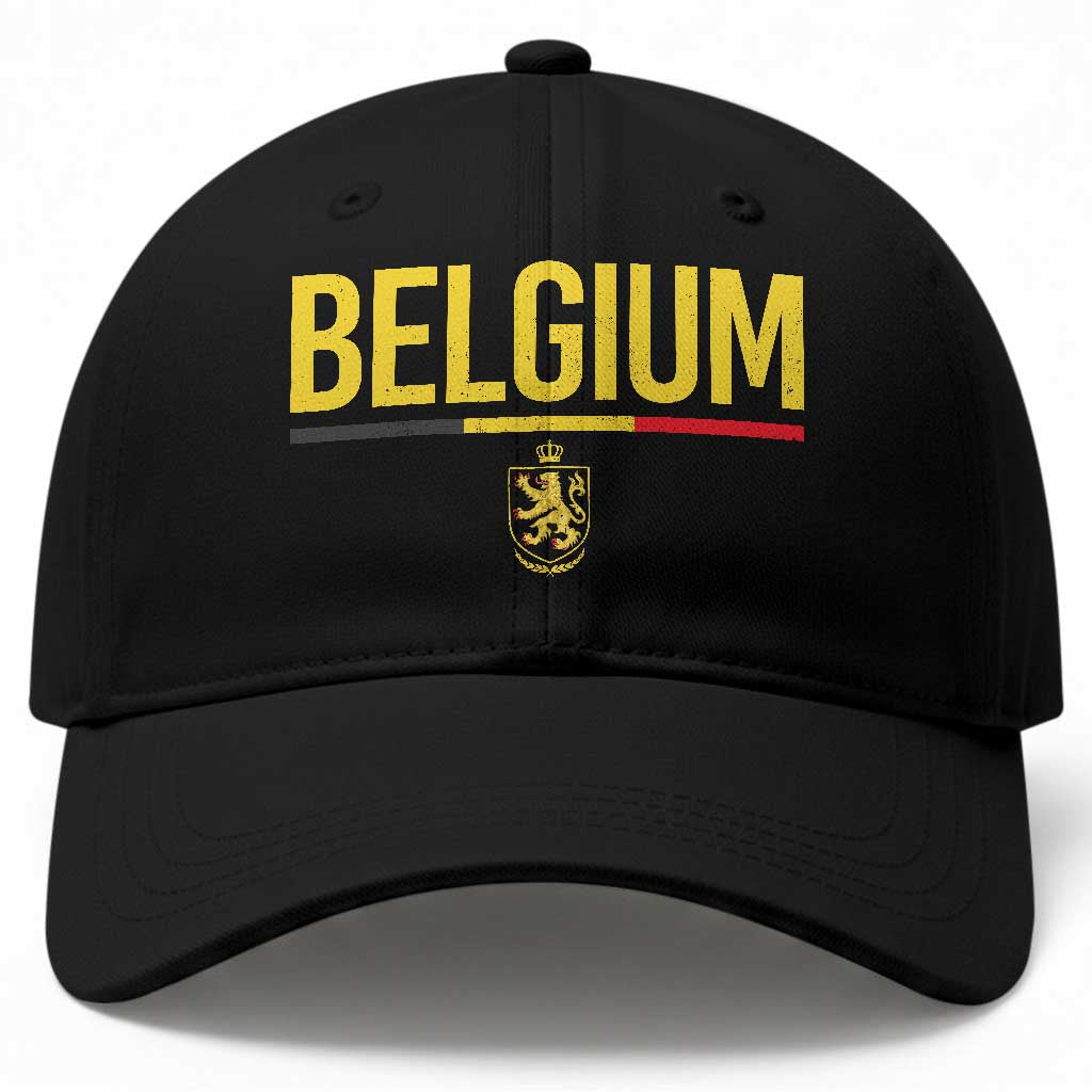 Belgium Belgian Flag Baseball Cap Belgian Lion Coat of Arms Belgie Souvenir