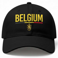 Belgium Belgian Flag Baseball Cap Belgian Lion Coat of Arms Belgie Souvenir