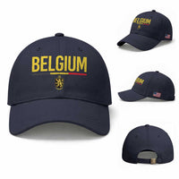 Belgium Belgian Flag Baseball Cap Belgian Lion Coat of Arms Belgie Souvenir