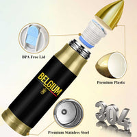 Belgium Belgian Flag Bullet Tumbler Belgian Lion Coat of Arms Belgie Souvenir