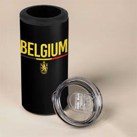 Belgium Belgian Flag 4 in 1 Can Cooler Tumbler Belgian Lion Coat of Arms Belgie Souvenir