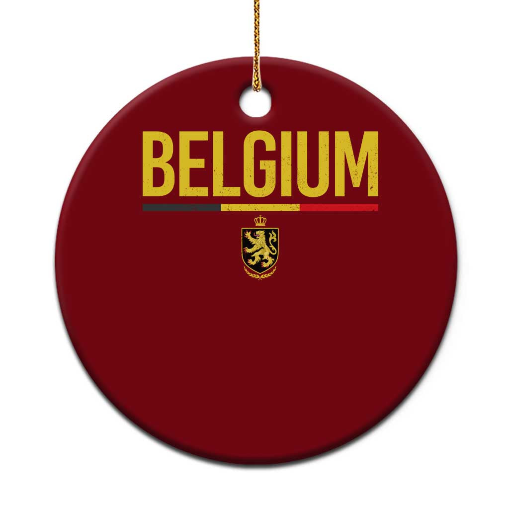Belgium Belgian Flag Ceramic Ornament Belgian Lion Coat of Arms Belgie Souvenir