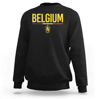 Belgium Belgian Flag Sweatshirt Belgian Lion Coat of Arms Belgie Souvenir