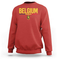 Belgium Belgian Flag Sweatshirt Belgian Lion Coat of Arms Belgie Souvenir
