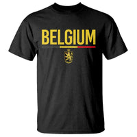 Belgium Belgian Flag T Shirt Belgian Lion Coat of Arms Belgie Souvenir