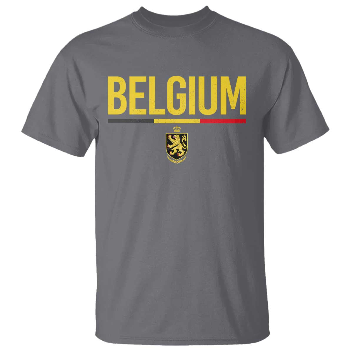 Belgium Belgian Flag T Shirt Belgian Lion Coat of Arms Belgie Souvenir
