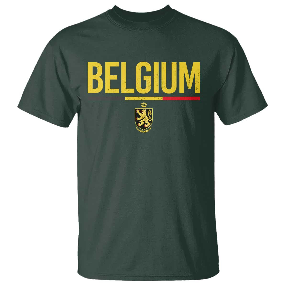 Belgium Belgian Flag T Shirt Belgian Lion Coat of Arms Belgie Souvenir