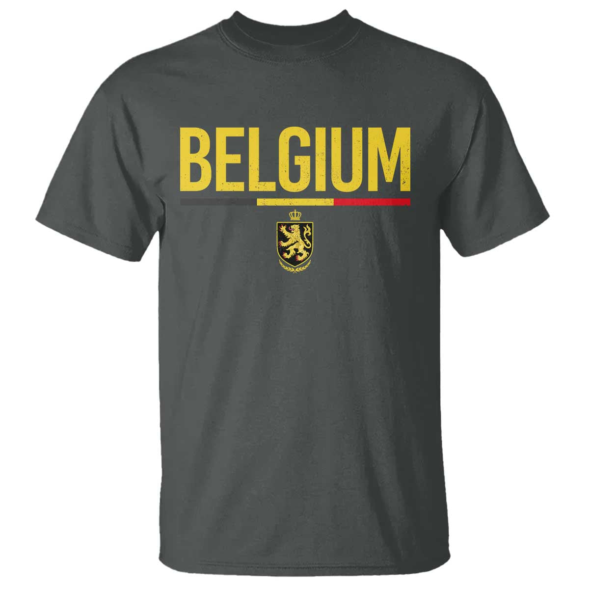 Belgium Belgian Flag T Shirt Belgian Lion Coat of Arms Belgie Souvenir
