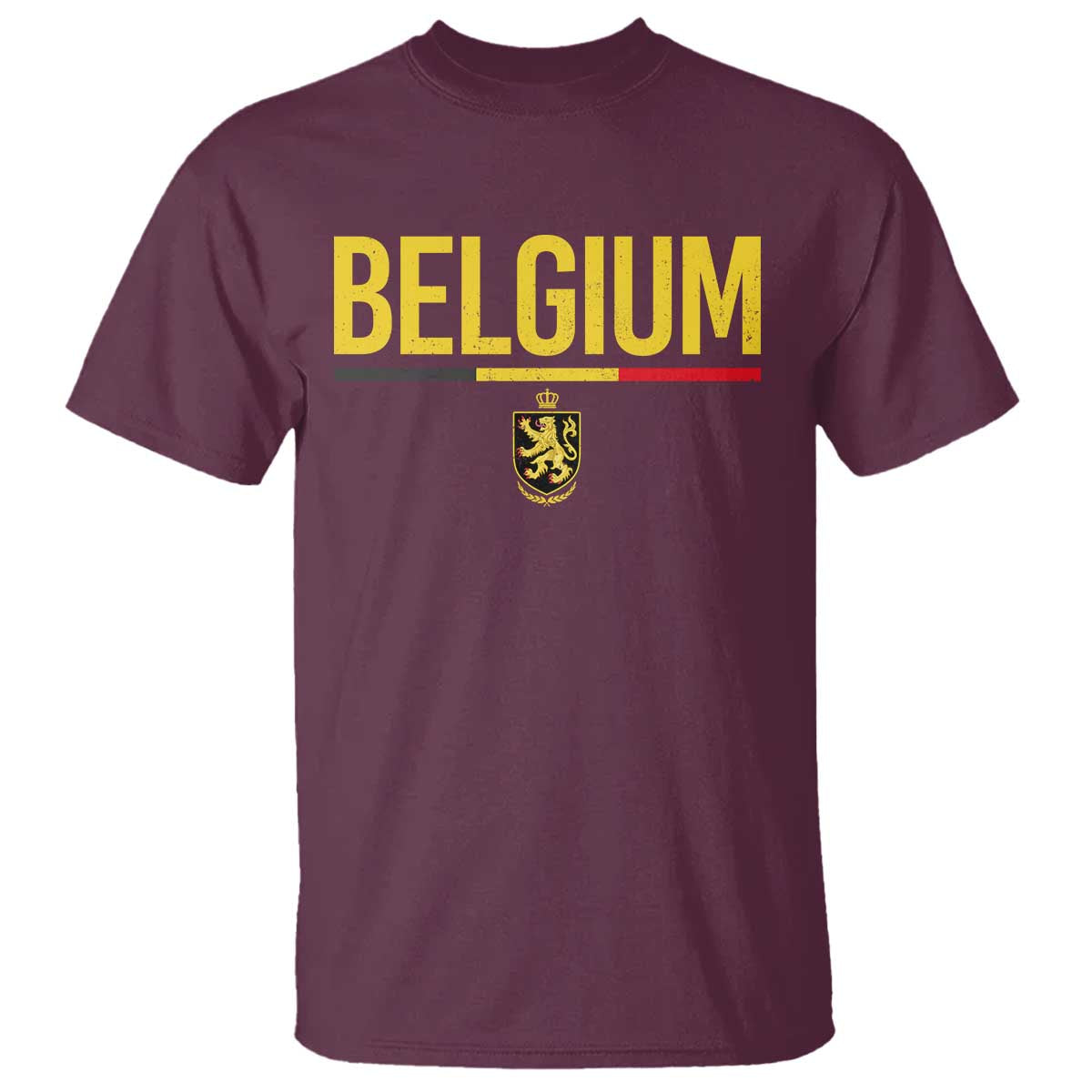 Belgium Belgian Flag T Shirt Belgian Lion Coat of Arms Belgie Souvenir