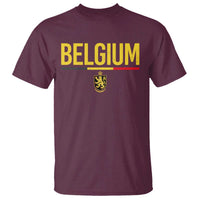 Belgium Belgian Flag T Shirt Belgian Lion Coat of Arms Belgie Souvenir