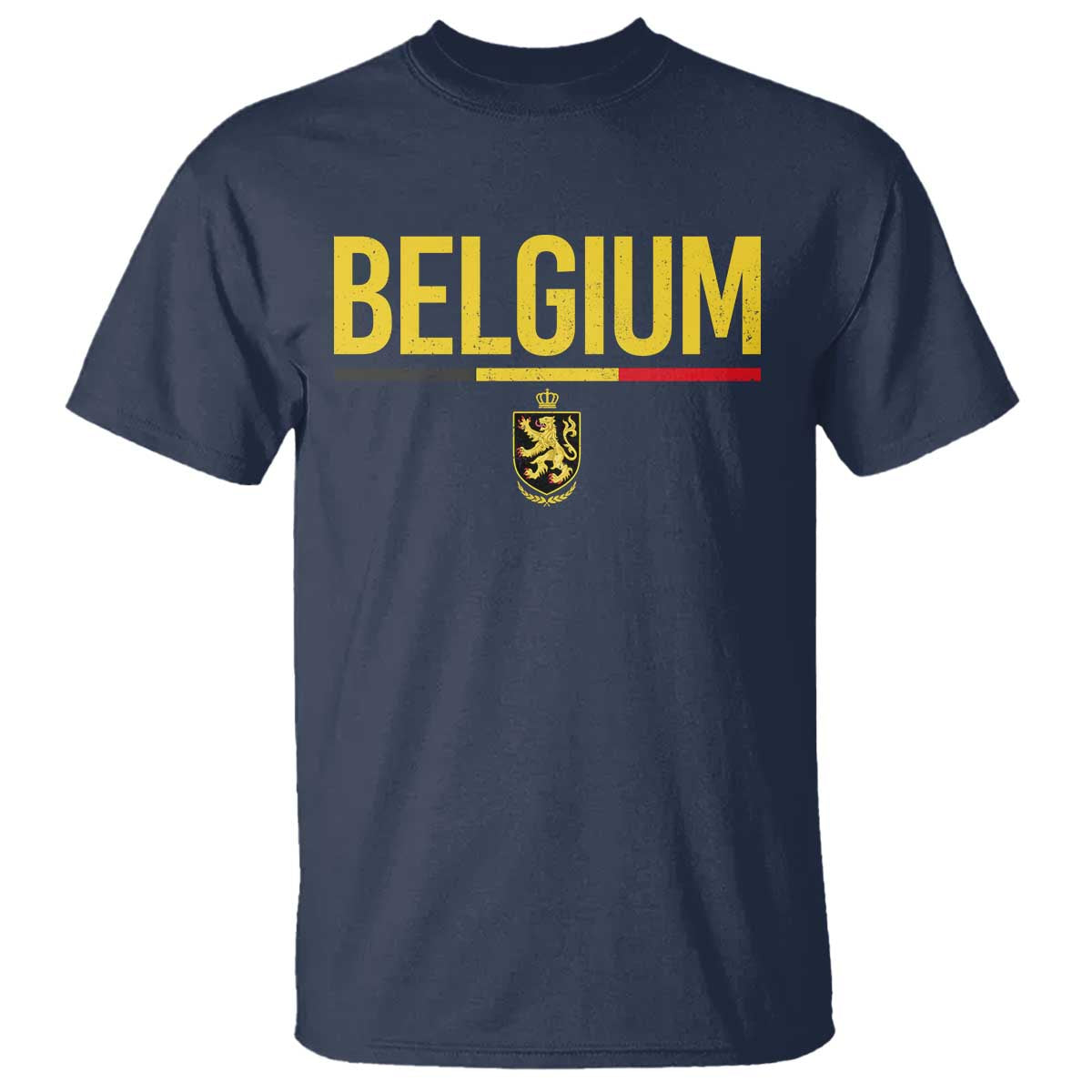 Belgium Belgian Flag T Shirt Belgian Lion Coat of Arms Belgie Souvenir