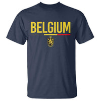 Belgium Belgian Flag T Shirt Belgian Lion Coat of Arms Belgie Souvenir