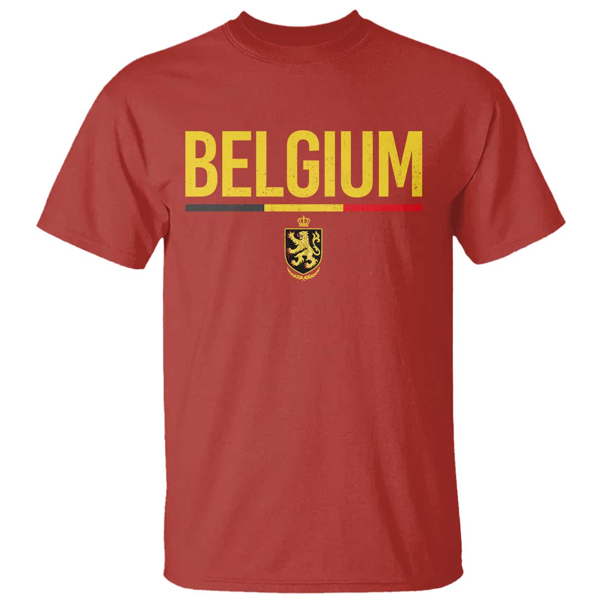 Belgium Belgian Flag T Shirt Belgian Lion Coat of Arms Belgie Souvenir
