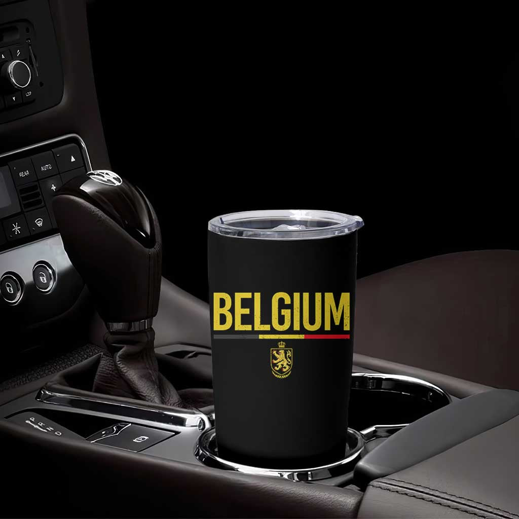 Belgium Belgian Flag Tumbler Cup Belgian Lion Coat of Arms Belgie Souvenir